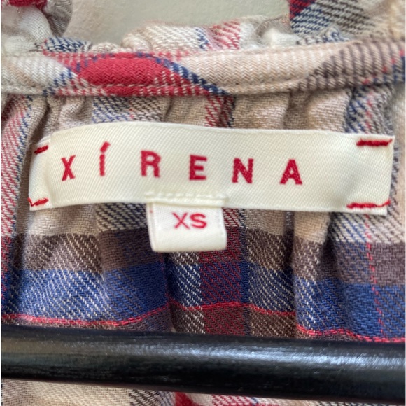 Xirena Long Sleeve Blouse Plaid Size XS - Picture 6 of 9